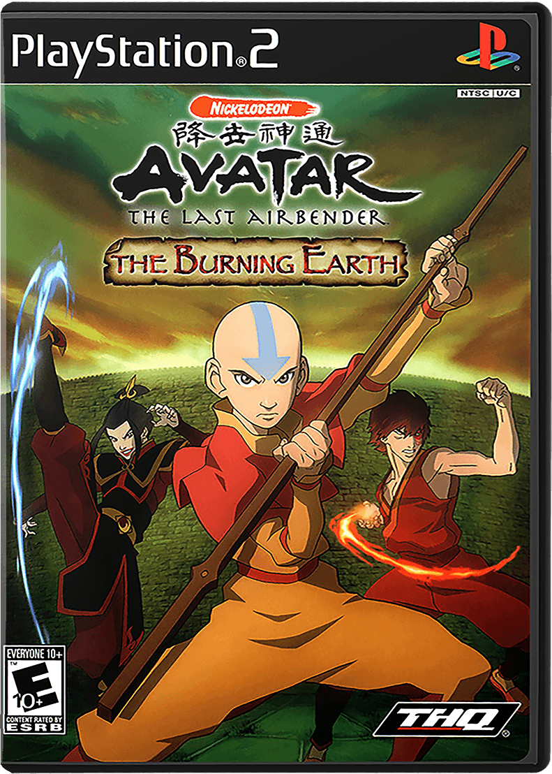 Avatar the Last Airbender box art for Playstation 2